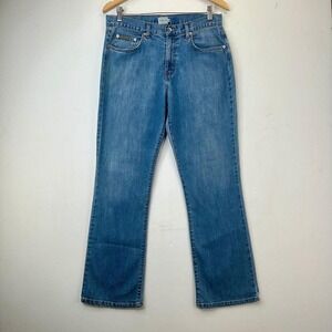 Vintage‎ Calvin Klein Women's Jeans  Bootcut Blue Denim size 10 2000's Y2K